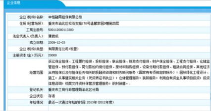2014年全國非融資性擔(dān)保機構(gòu)等級認(rèn)定單位公示